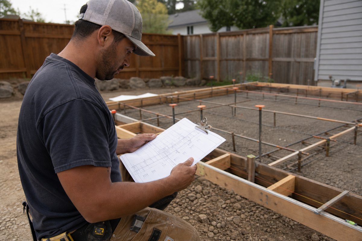 Driveway layout and plans on site